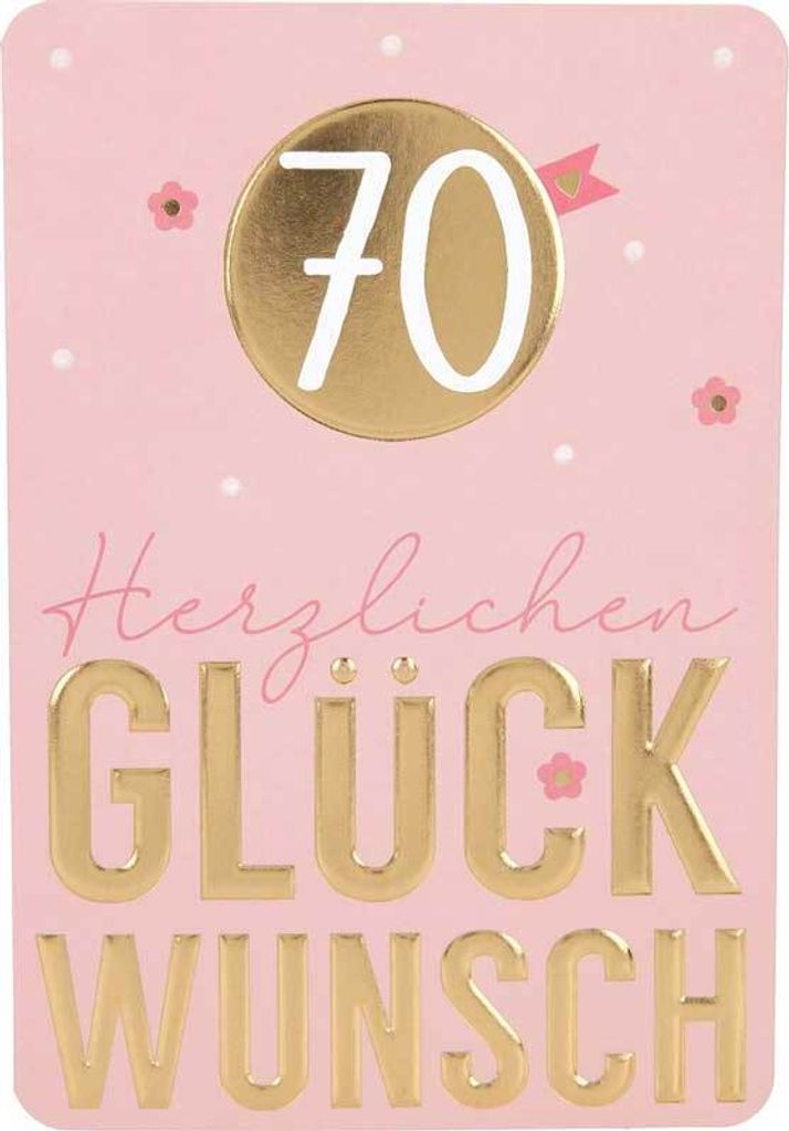 Depesche Klappkarten Kunterbunt : 70 Herzlichen Glückwunsch Klappkarten Kunterbunt Sortierung: 70 Herzlichen Glückwunsch