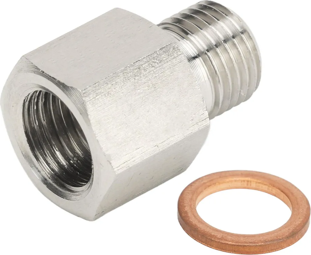 Adattatore Sonda Inox 1/8 NPT Femmina a M10x1.0 Maschio - No Leak - 1