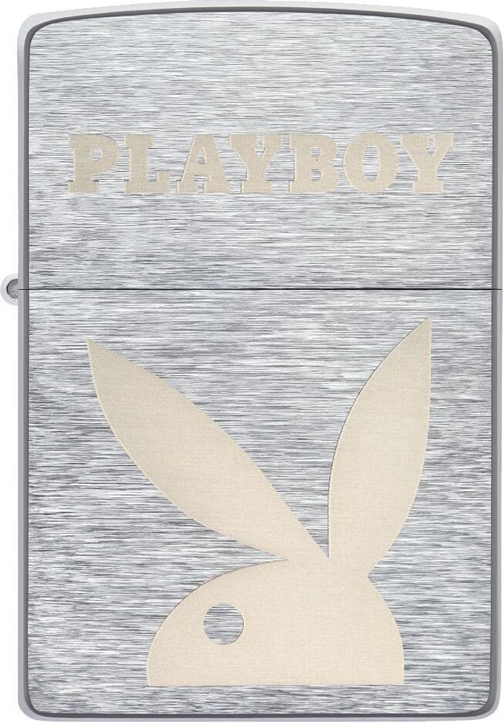 ZIPPO - Playboy Design - Brushed Chrome Silber Bunny Produktbild 