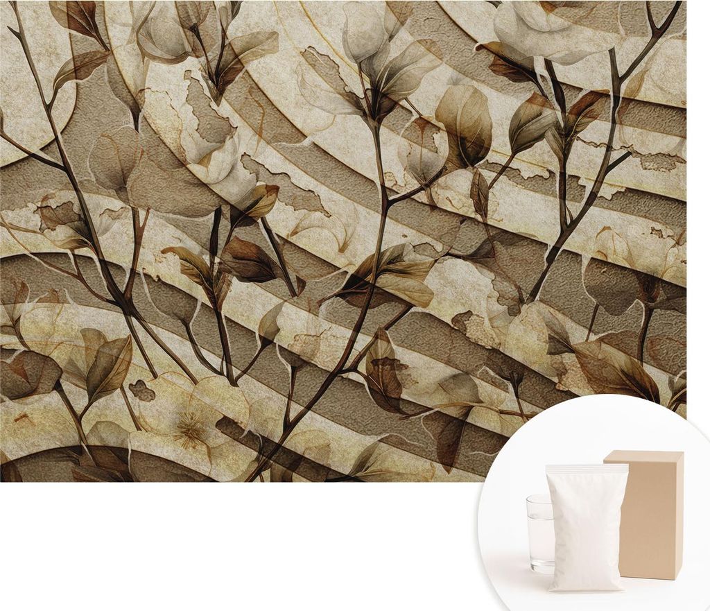 Fototapete - Wandbilder für Wohnzimmer - 312x219 cm - Dekorative Wandfolie - Modernes Design für Wanddekoration - Tapeten für Innenräume - Klas...