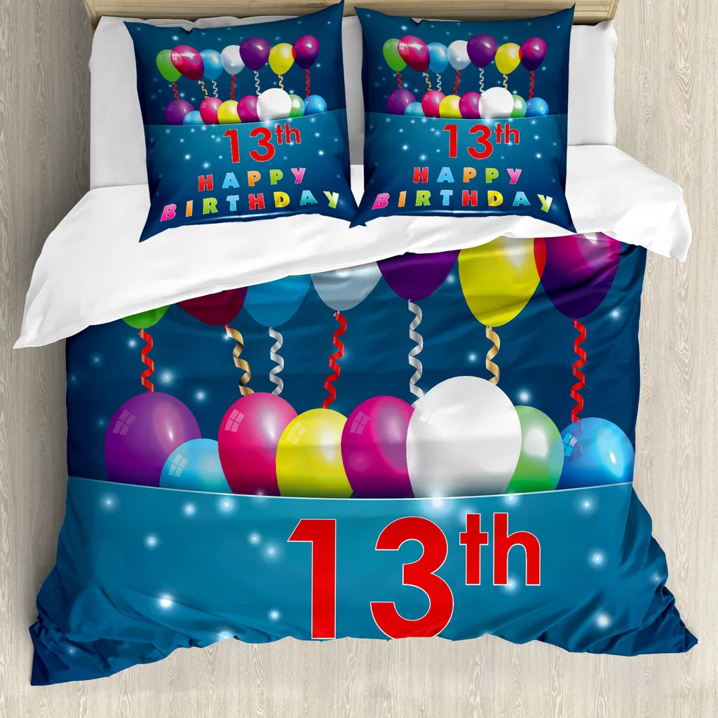 Set Letto ABAKUHAUS 13° Compleanno - Design Multicolore Anallergico