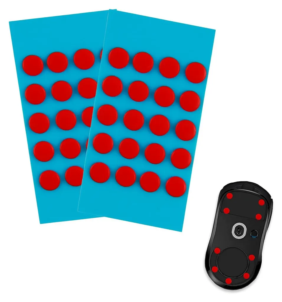 Patins de Souris pour Gaming et Bureau - Lot de 40 Pieds en PTFE 0,6 mm