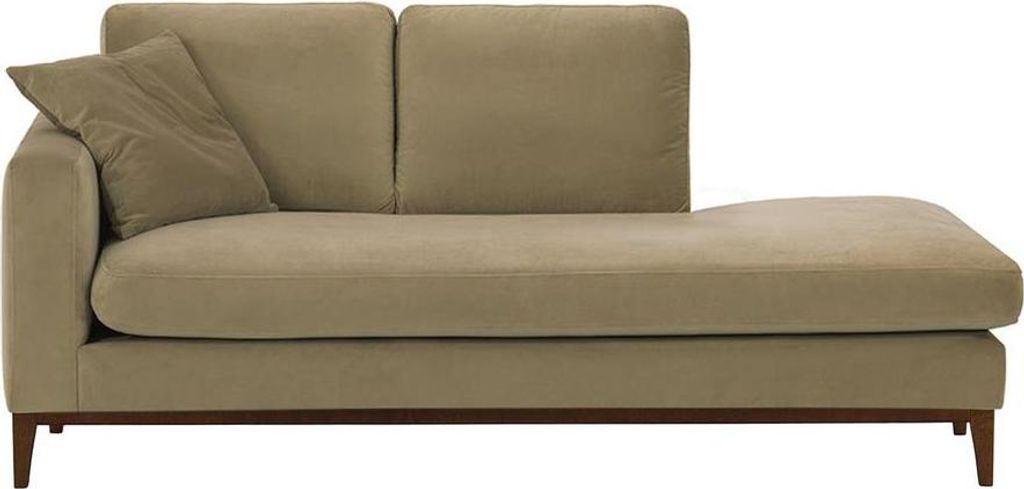 Linksseitiges Chaiselongue Covex Wood-Velluto 3-dark oak