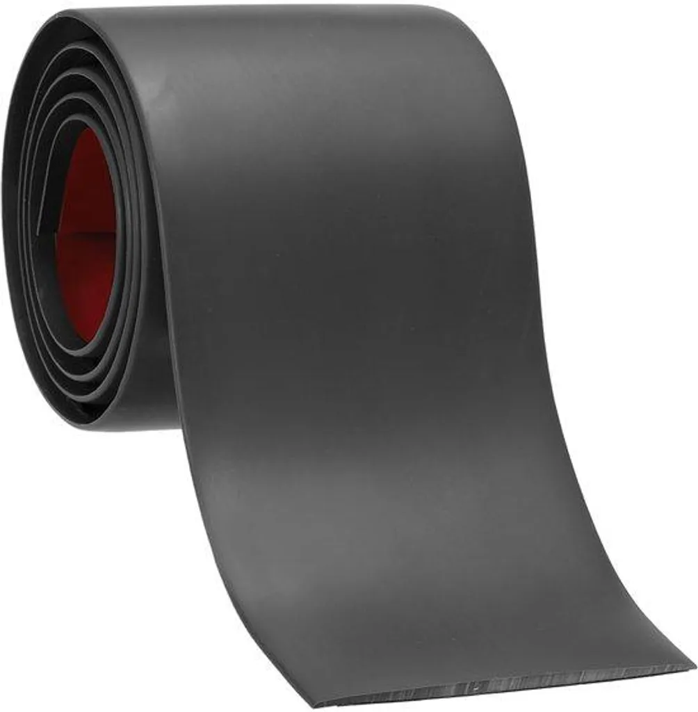 Plinthe de protection sol noire autocollante 76 mm pour rénovation mur