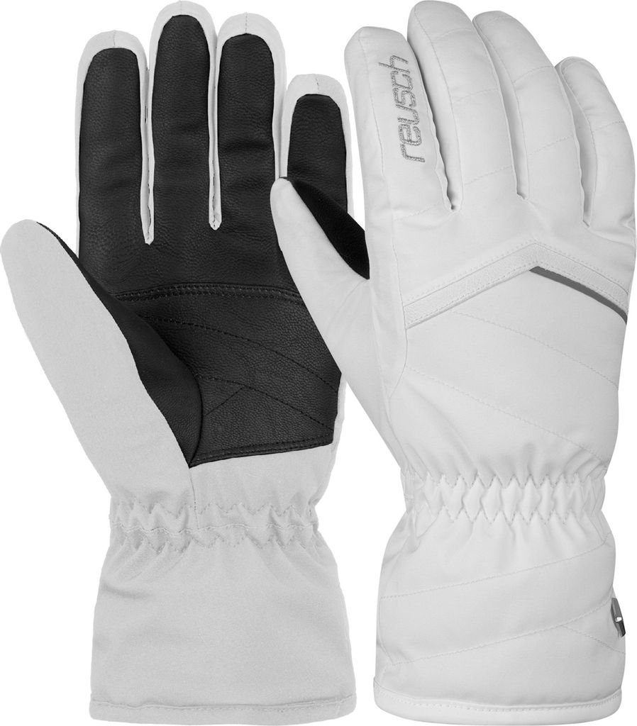 Reusch Fingerhandschuh Marisa mit langer Stulpe white/silver 6,5