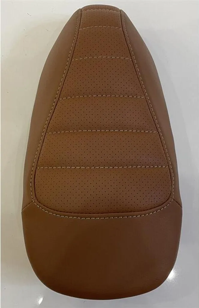 Siège Ride-on Vespa Marron Rembourré - Design Rétro et Simili Cuir Chic
