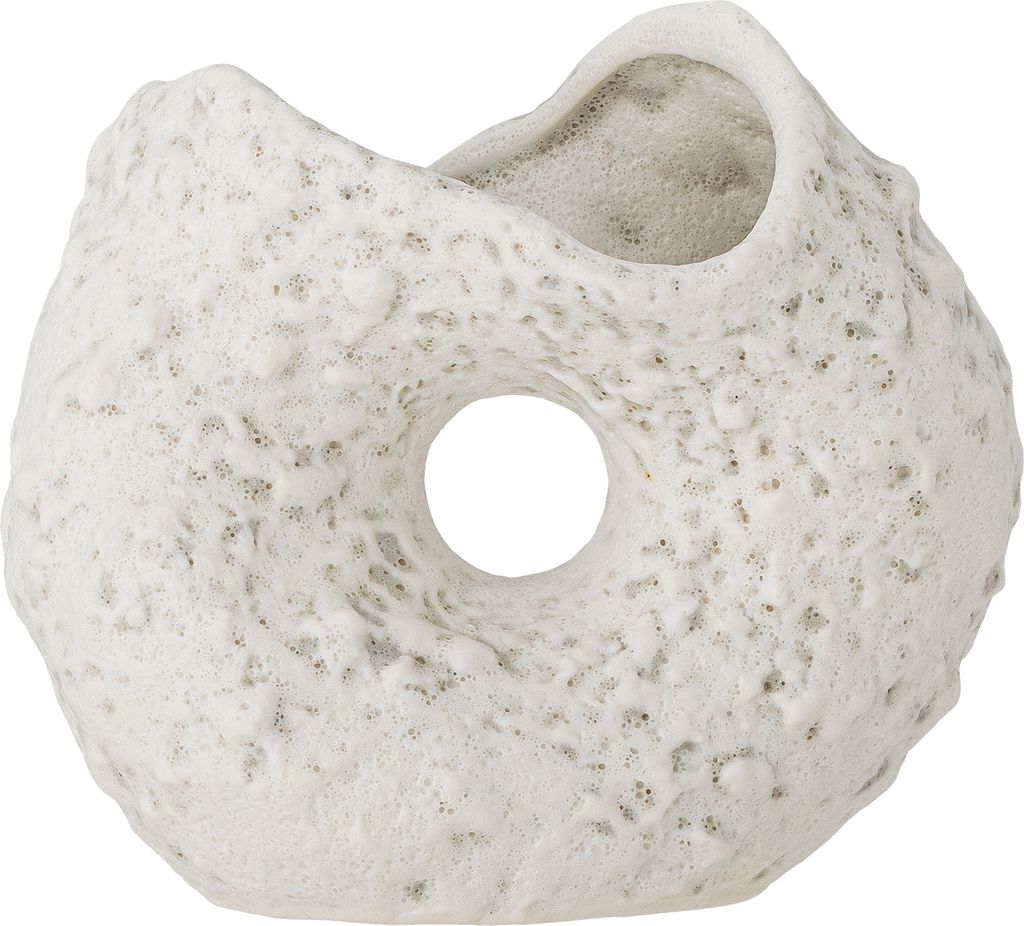 Bloomingville Fianna Vase, Weiá, Steingut Produktbild 