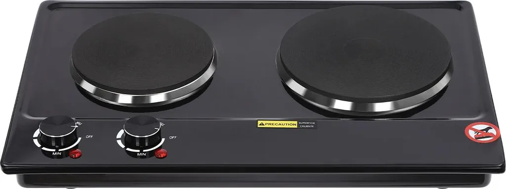 Plaque de cuisson double pour studio et camping 2500W réglage précis
