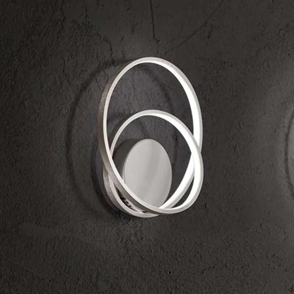 Luminaire mural LED rond 30cm Perenz Gris Brossé avec CCT Variable