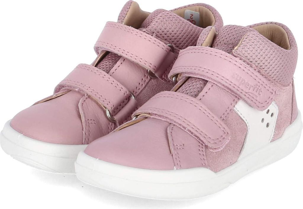 Superfit Kinder Lauflernschuhe/ Klettschuhe SUPERFREE Rosa Leder-TextilGröße:23