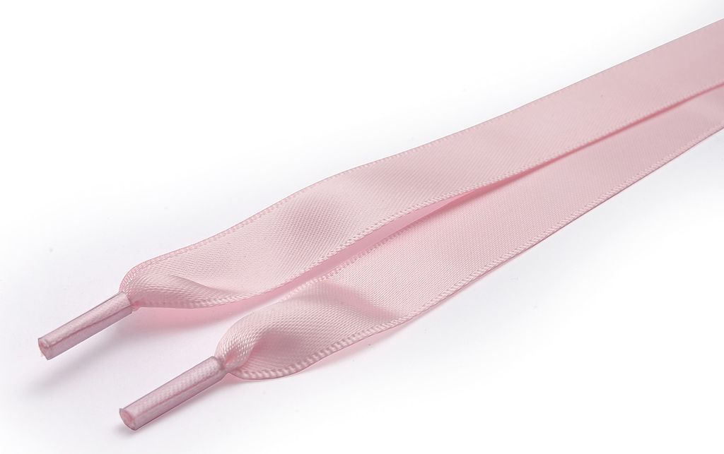 RINGELSPITZ - Schnürsenkel Satin flach - Rosa - 90 cm Produktbild 