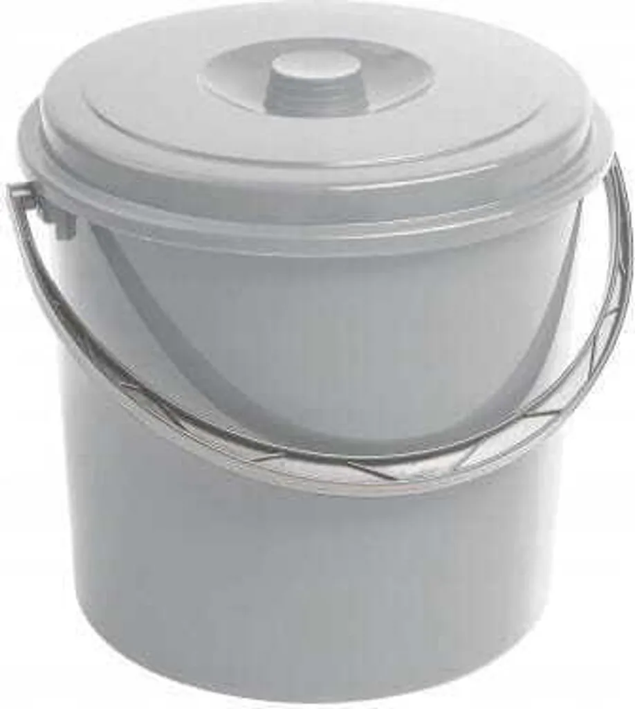 Seau Curver 16L Gris pour Nettoyage des Sols et Rangement Buanderie