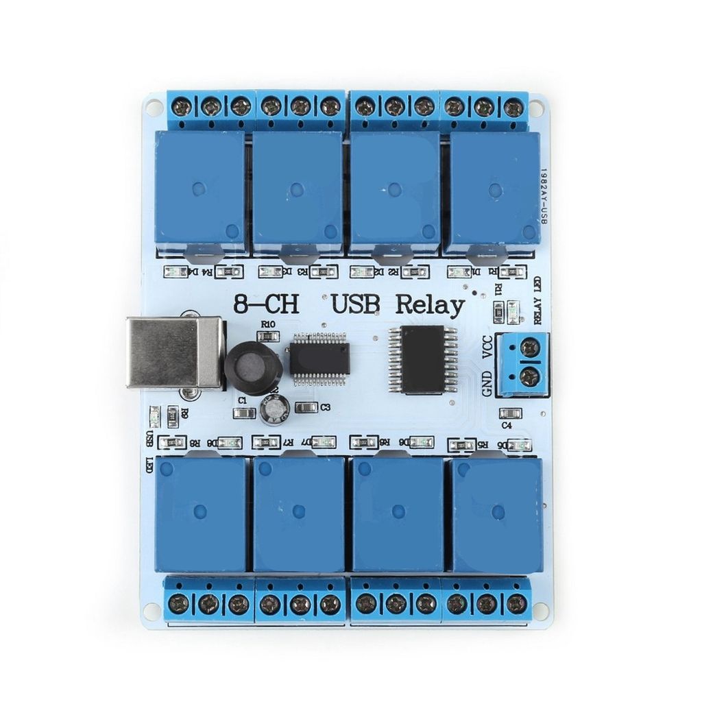 8-Kanal-USB-Relais, langlebige Typ-B-Relaisplatine, Platine Produktbild 