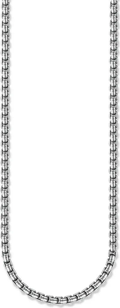 Chaîne de Cou en Argent Sterling 925 avec Maille Forçat Fine