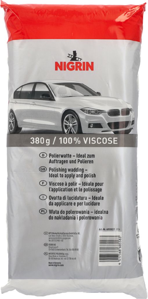 NIGRIN Polierwatte zum Auftragen und Polieren 380 g
