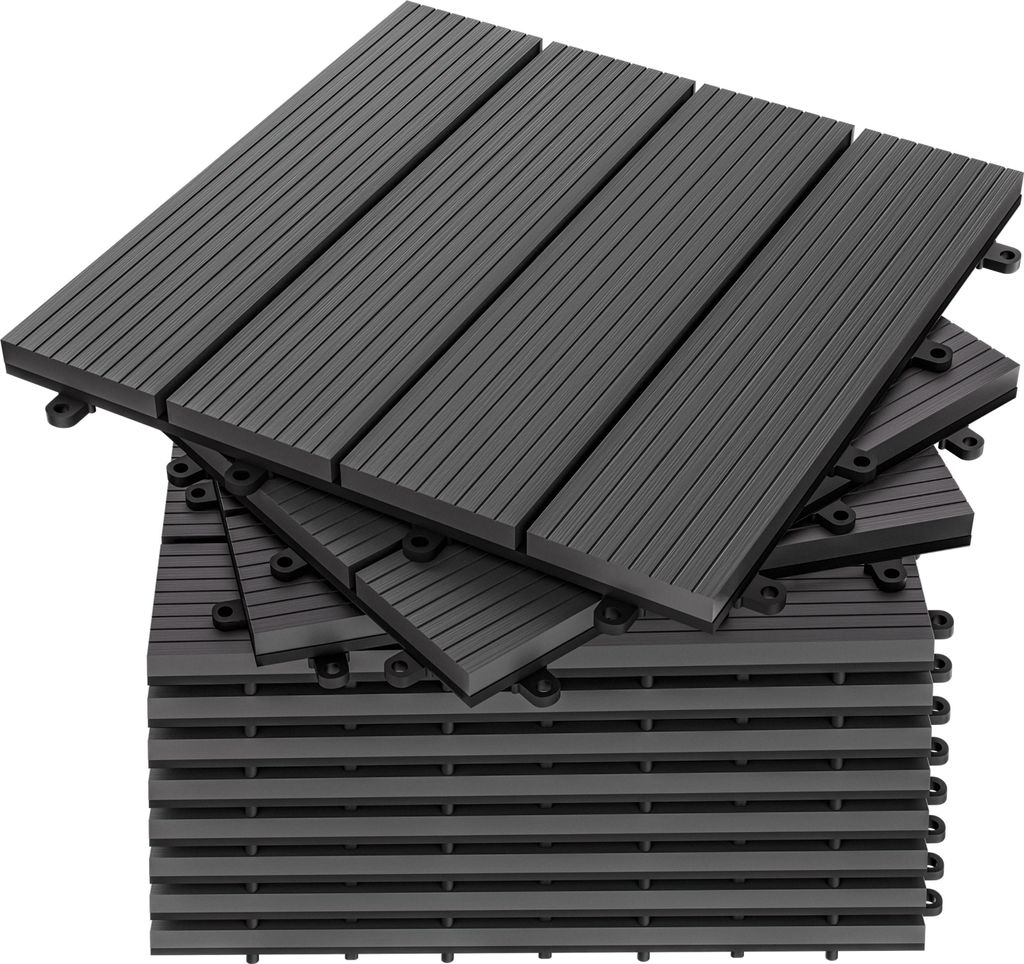 DEUBA® WPC Fliesen 30x30 cm Stecksystem Zuschneidbar Produktbild 