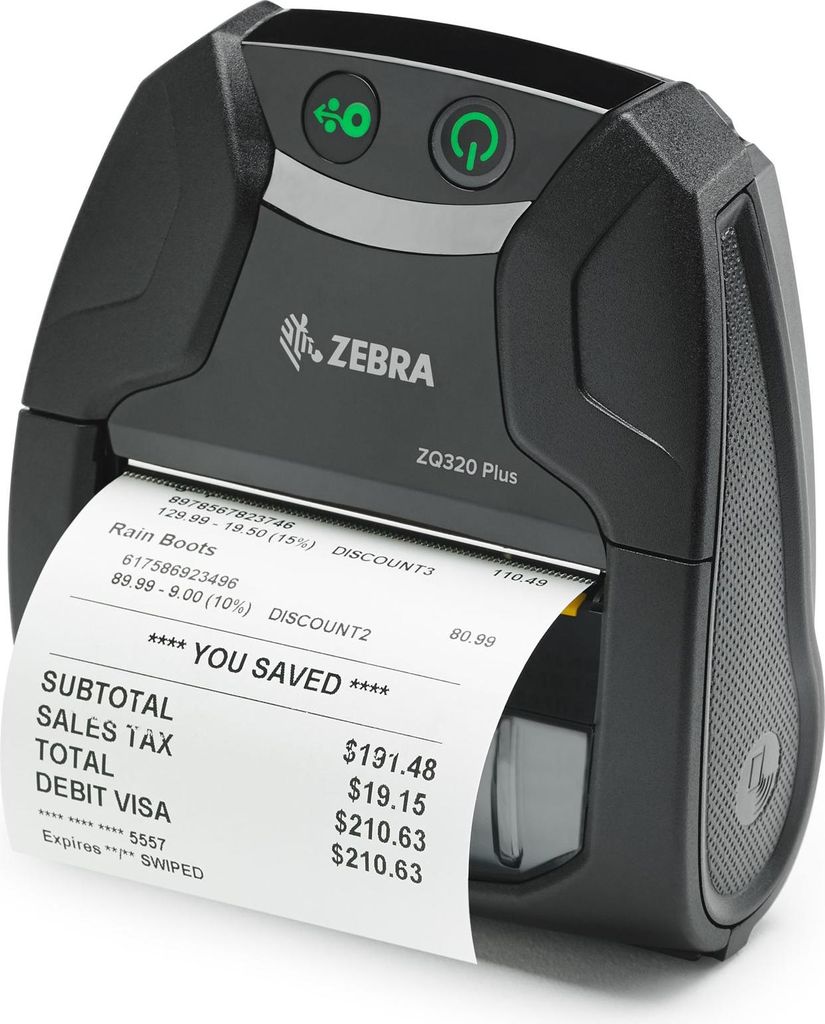 Zebra ZQ320 Plus, Thermodirekt, 203 x 203 DPI, 100 mm/sek, Produktbild 