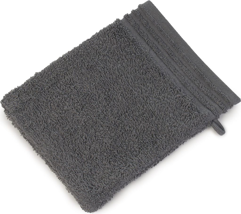GÖZZE Waschhandschuh HAMBURG anthra. BL 16x21 cm grau