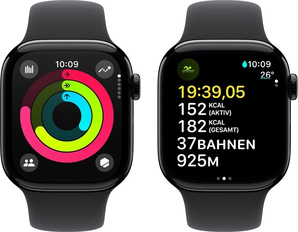 Apple Watch Series 10 42 mm Alu Jet Black Sport M/L Obrázek produktu 5