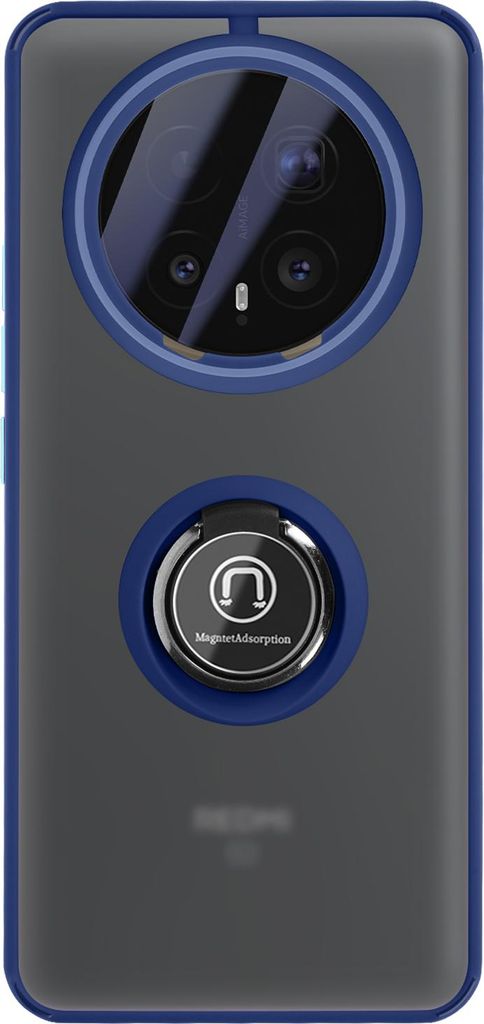 Avizar, Honor Magic 8 Pro Hülle mit Ring-Halter & Magnet-Befestigung Cover, Blau