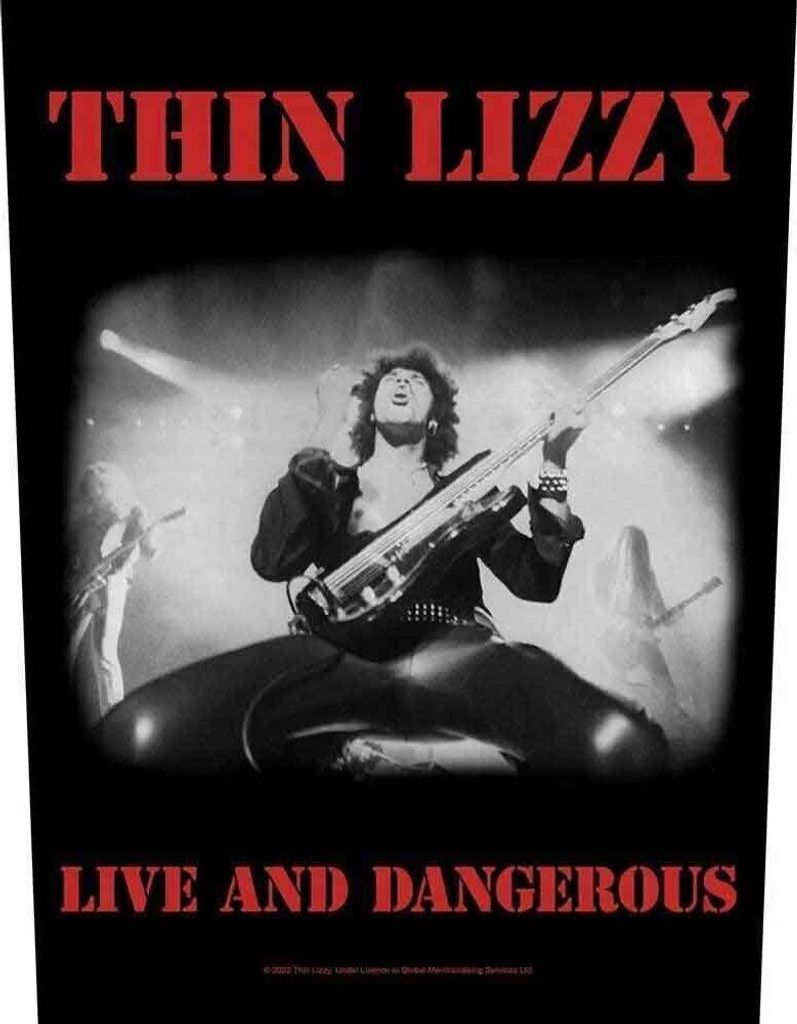 Thin Lizzy Live & Dangerous Aufnäher zum Aufnähen 36 x 30 cm