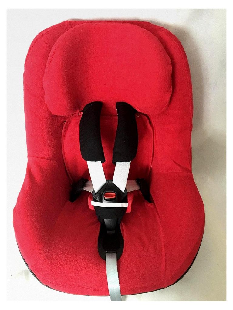 Sommerbezug Frottee für Maxi-cosi Pearl, Pearl Pro und 2wayPearl, 100% Baumwolle, rot