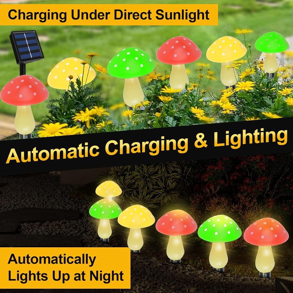 Garten Solarleuchten, LED Solarlampe für Außen, 8 Modi Produktbild 2