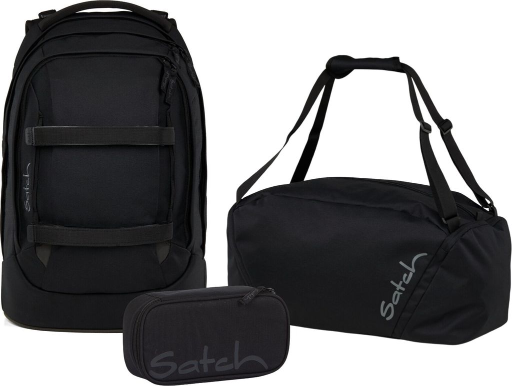 Satch Schulrucksack-Set PACK Blackjack 3-teilig, ab 5. Klasse