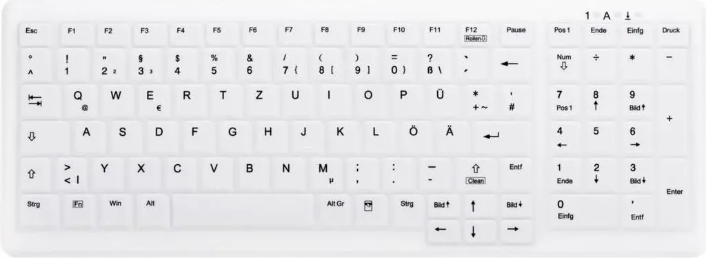 Cherry BC-C7000F-U1-W/GE Clavier Lavable Blanc AZERTY Allemand
