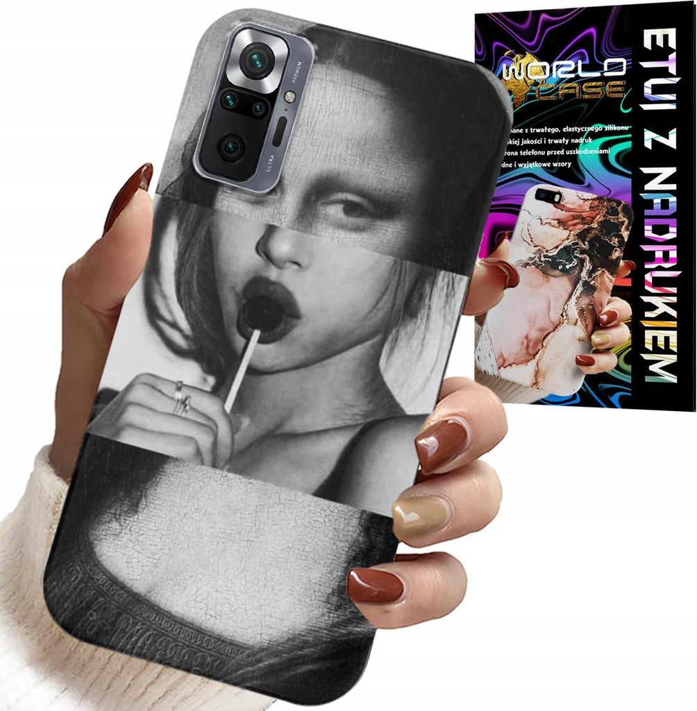 Fall Für Xiaomi Note 10 Pro - Mona Lisa Mit Lollipop Mode Designs Fall