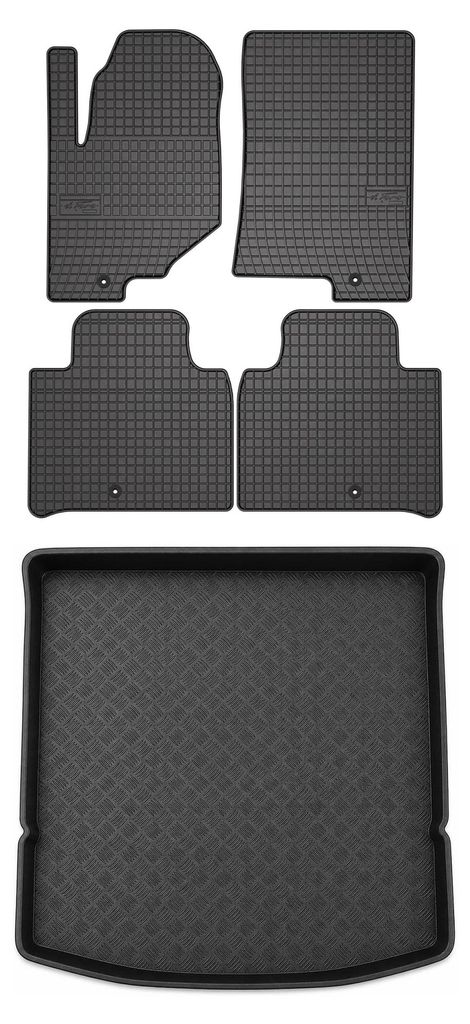 Gumové autokoberce SolidPRO + vaňa kufra pre: SsangYong Obrázok produktu 