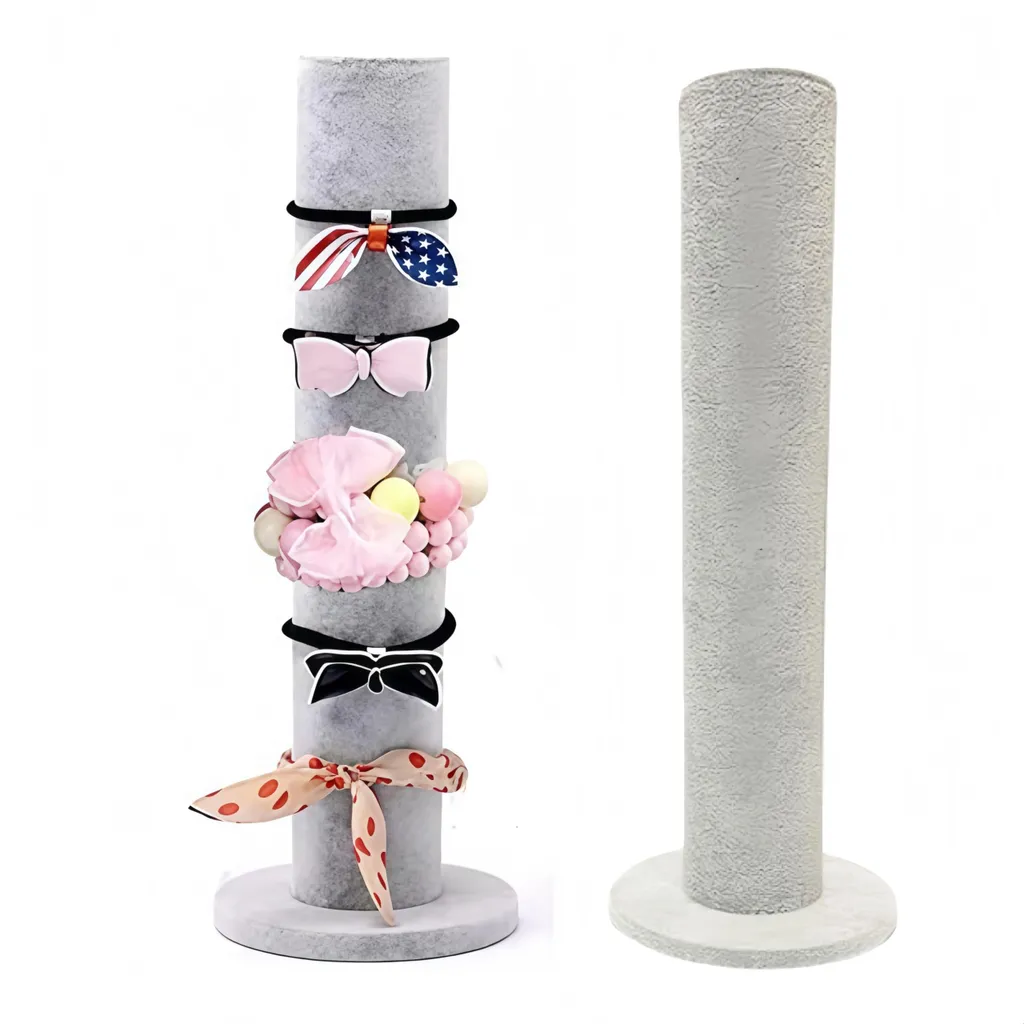 Présentoir bijoux anti-rayures vertical gris, protégez vos bracelets