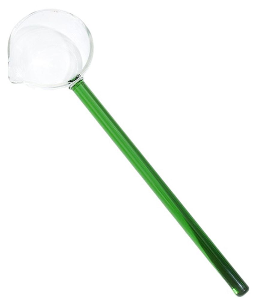 Handgefertigter Glaslöffel mit langem Griff, hitzebeständig, zum Kochen, Rühren, Servieren und Schöpfen geeignet. Einzigartiges Geschenk für H...