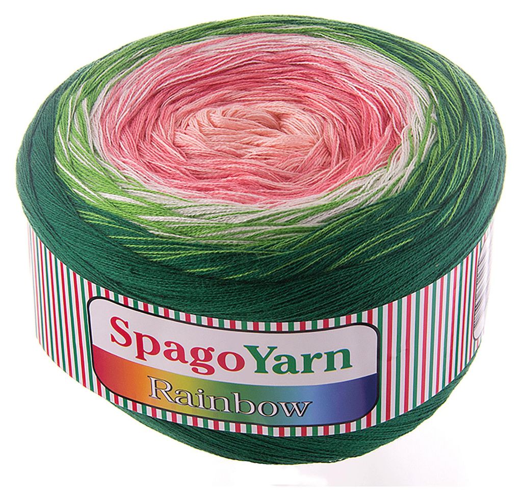 250g Farbverlaufsgarn Rainbow mit 1000m Bobbel Strickwolle Produktbild 
