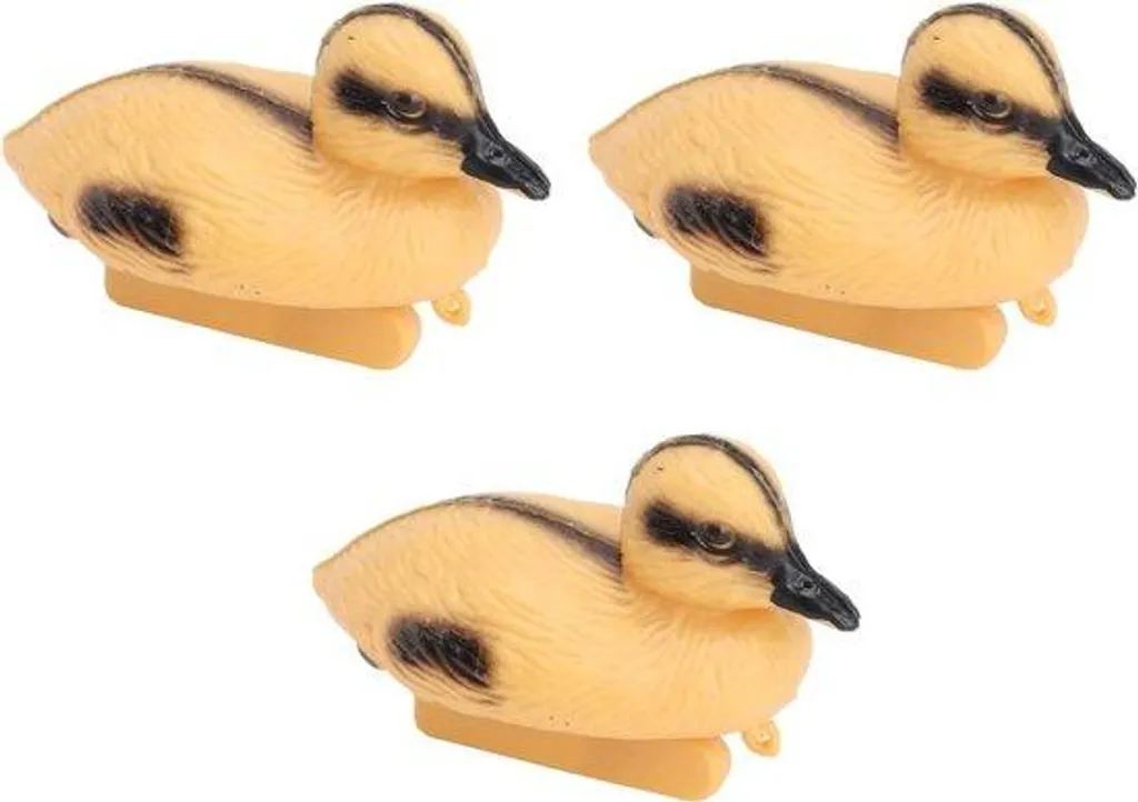 Canard flottant décoratif jaune pour piscine et bassin de jardin - Lot de 3