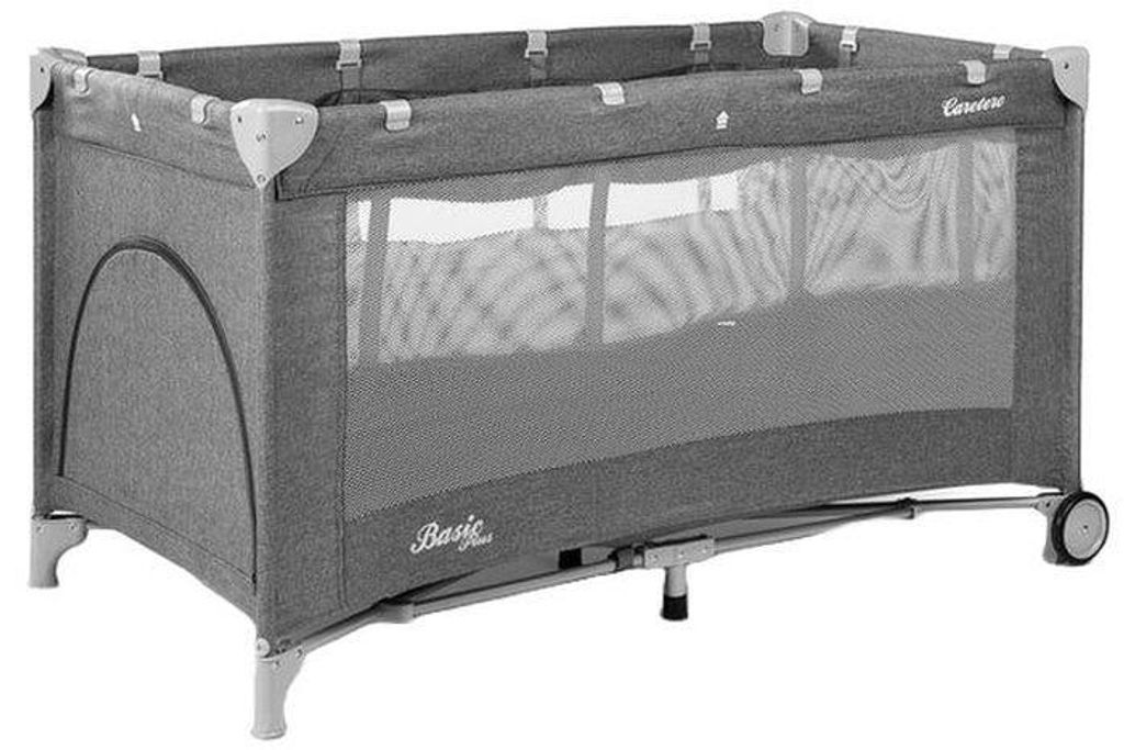 Parc pliable à 2 niveaux Caretero - Basic Plus, Graphite Image du produit 