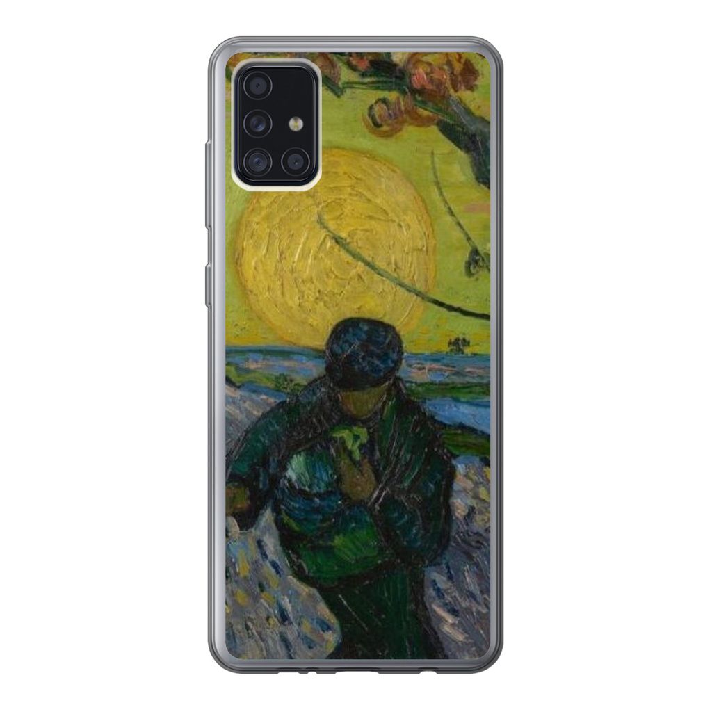 MuchoWow Handyhülle Schutzhülle Hülle für Samsung Galaxy A52 5G Der Sämann - Vincent van Gogh Silikon Softcase Handy Hülle - Umschlag