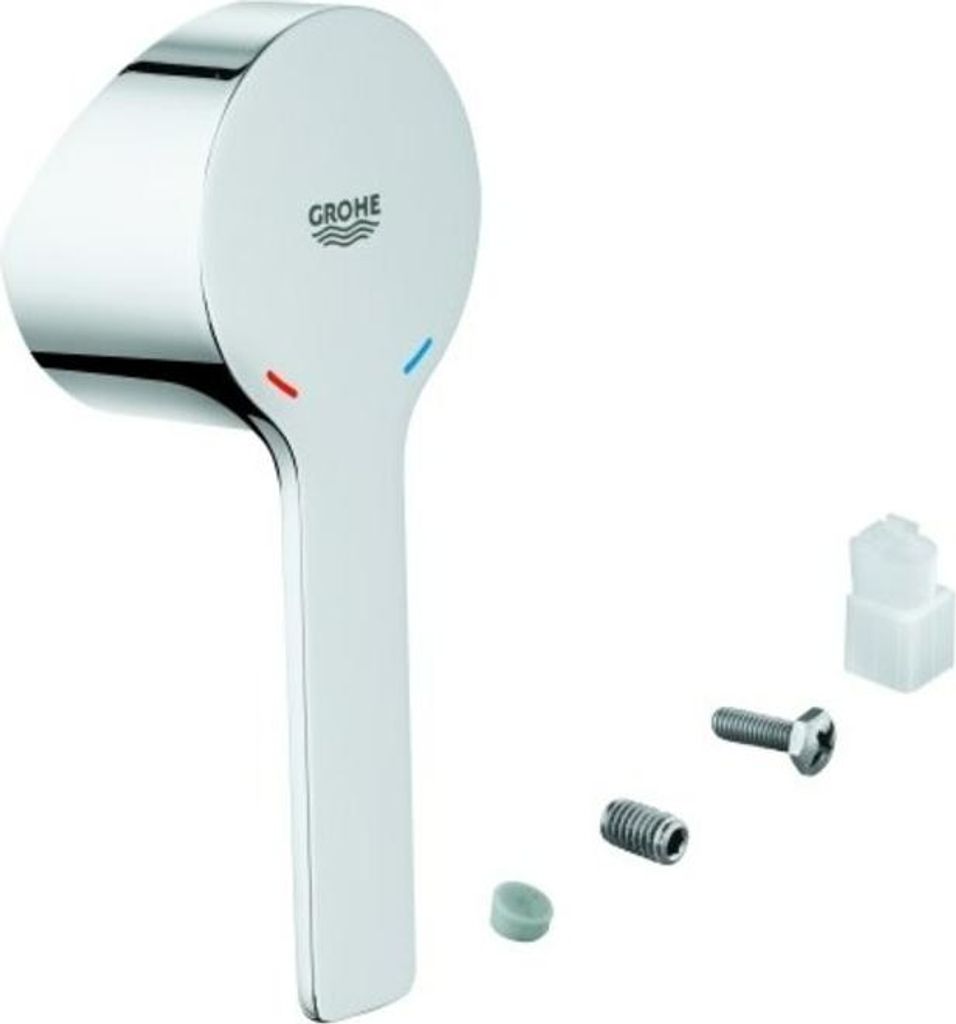 GROHE Hebel 46988, Metall, für 46 mm Kartusche, für Lineare Einhand-Brause-/ Wannenbatterie, Fertigmontageset, chrom