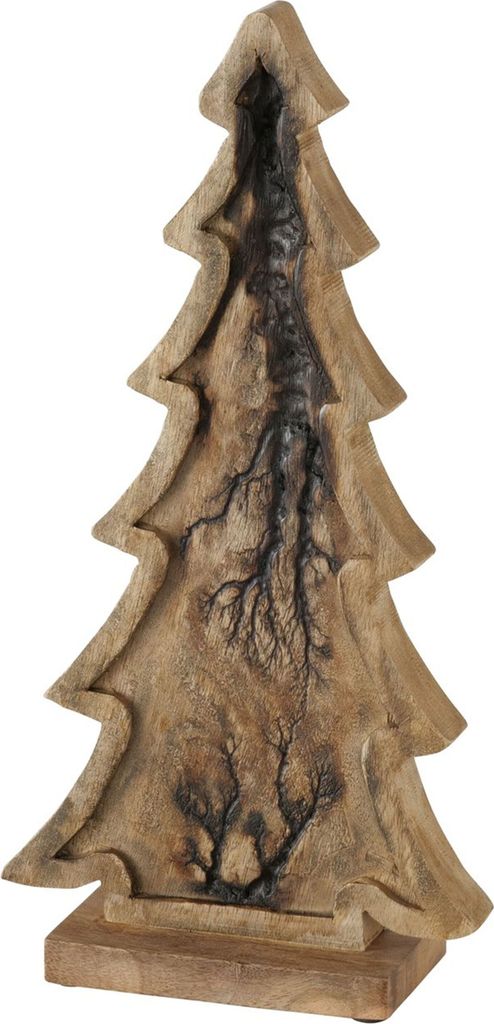 Deko-Aufsteller Percha H36cm aus Mango-Holz Tanne Weihnachts-Baum Advent X-Mas