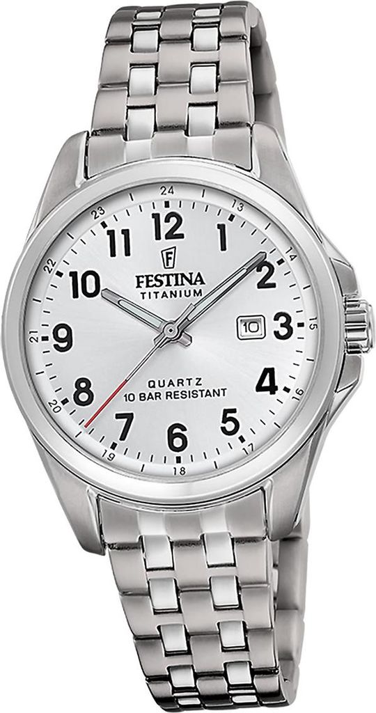 Festina Damenuhr Titanium Armbanduhr Titan silber D2UF20697/1