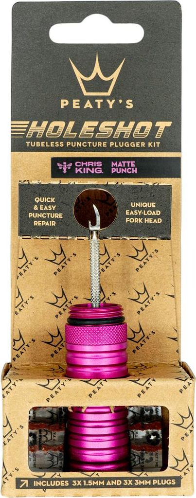 Peaty's Holeshot Tubeless Puncture Plugger Kit Punch Fahrradreifen Reparatur