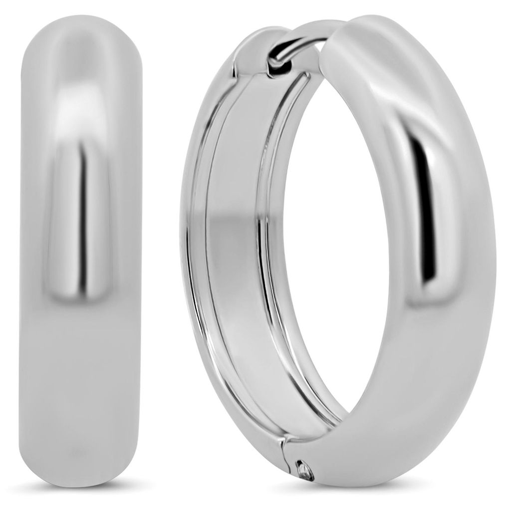 8CE-70650 – CO88 Collection – Oorringen Hoop 21mm – Zilverkleurig