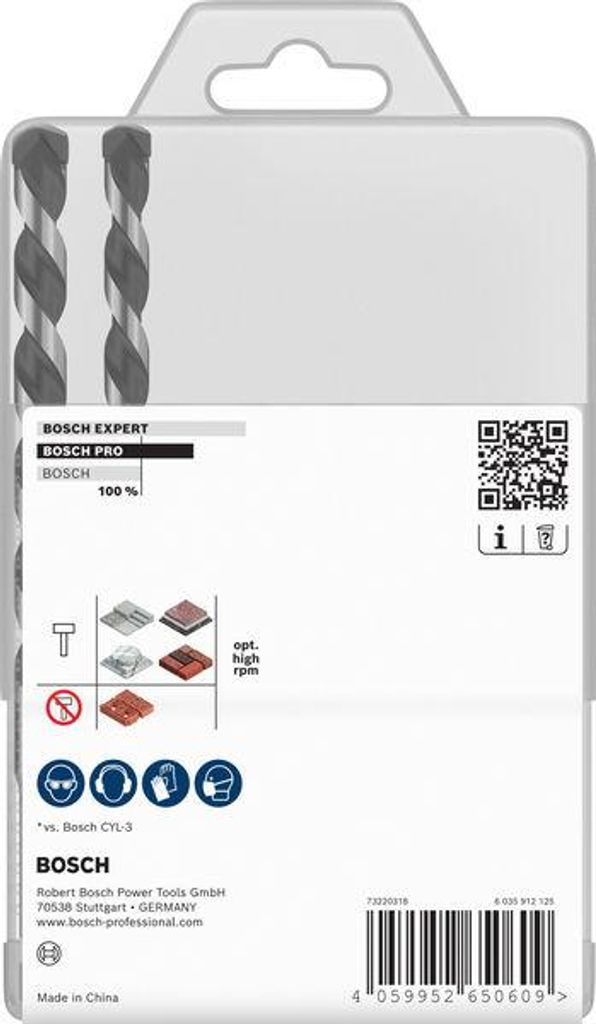 PRO HEX-5 Bohrer-Set, 4x100, 5x100, 5x100, 6x100, 6x100, 8x150, 10x150 mm,7-tlg.