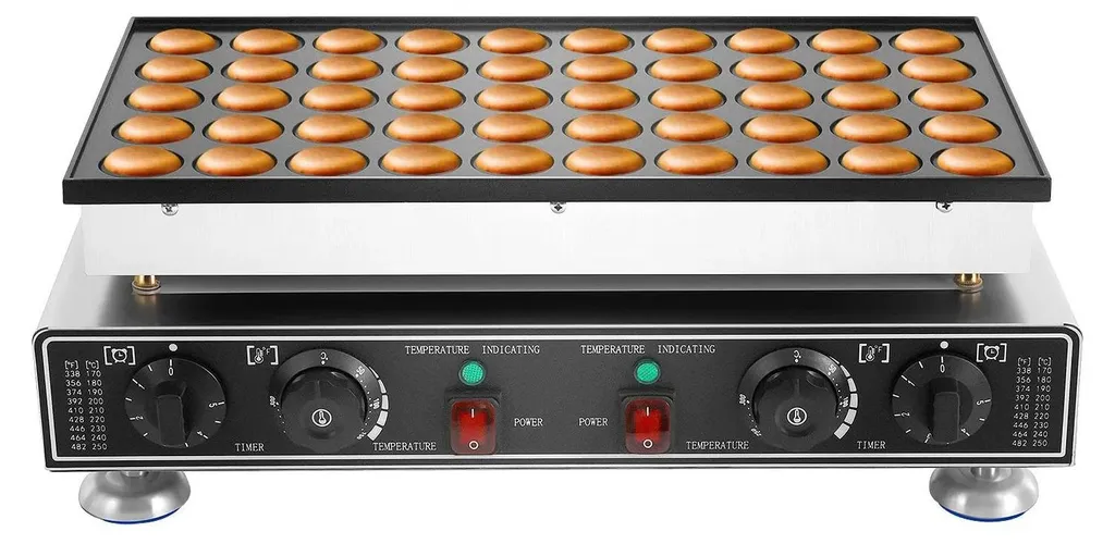 Crêpière électrique 50 trous : Modèle professionnel à chauffe rapide