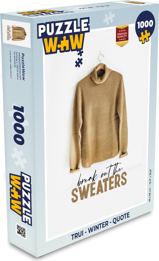 MuchoWow Puzzle 1000 Teile Pullover - Winter - Angebot - Spielzeug - Alt und Jung - Spiele - Puzzeln