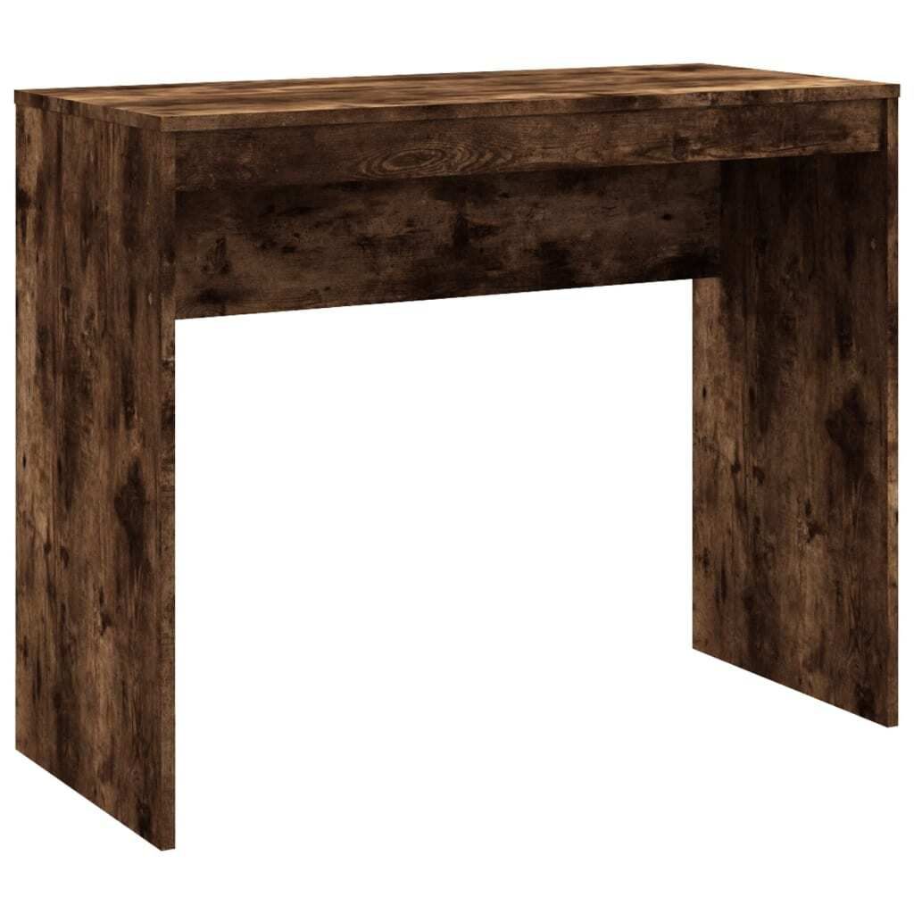 vidaXL Bureau chêne fumé 90x40x72 cm bois composite Image du produit 