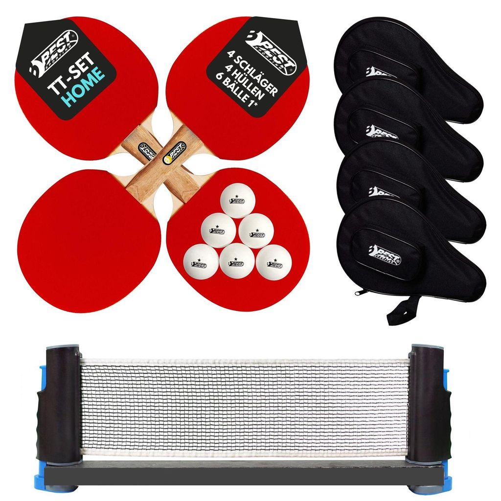 Best Sporting Tischtennisschläger Set HOME I 4 Tischtennis Produktbild 