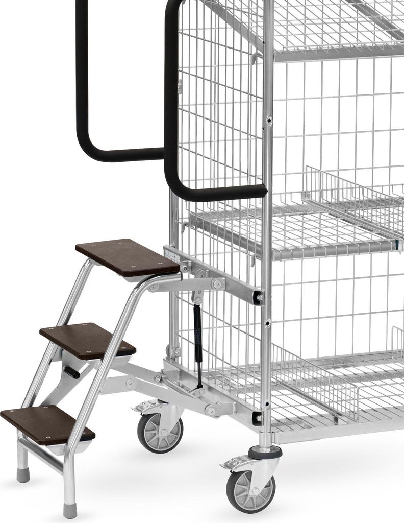 fetra Trittstufen, für verzinkte Kommissionierwagen 510 mm breit