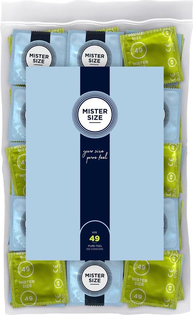Mister Size - Preservativo Taglia S 49 Mm (100 Unità) Immagine del prodotto 