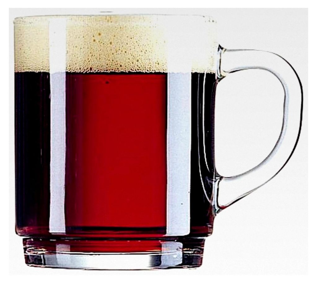 96 Glühweinbecher mit Henkel aus gehärtetem Glas, geeicht 0,2 l